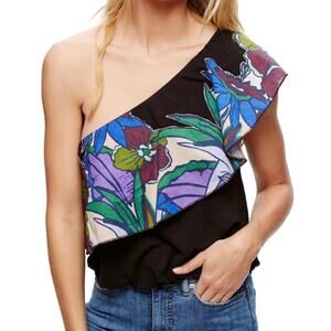 Free People Annka Bubble One Shoulder Top Size Small NEW